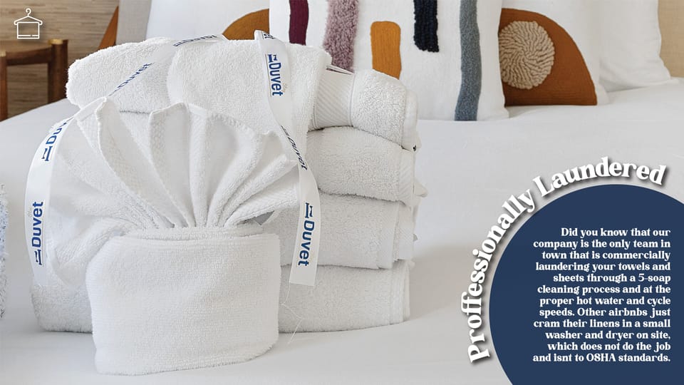 Professionally Laundered Linens