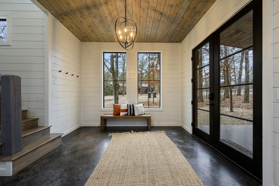 Entryway of the Bushwoods cabin.