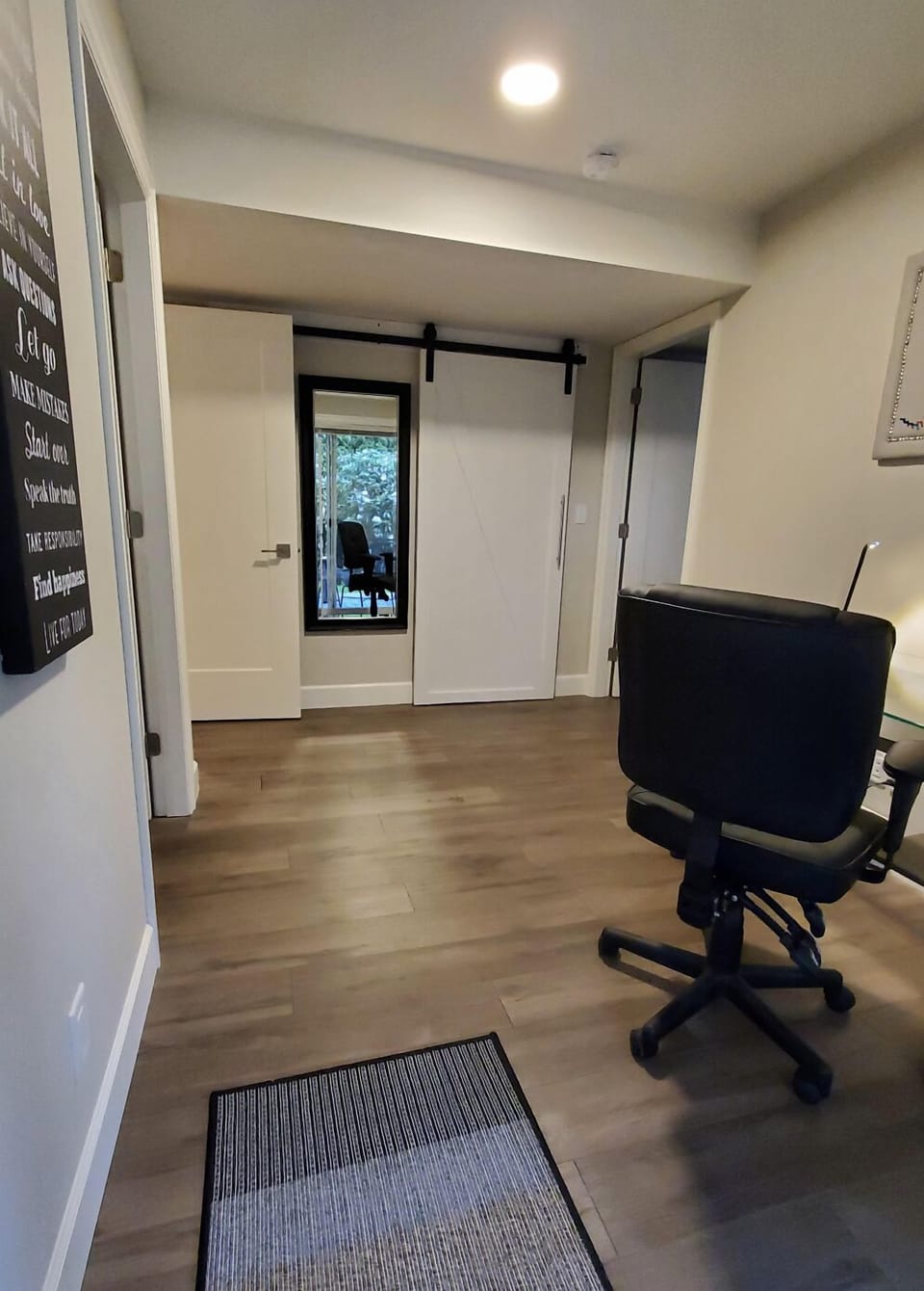 Flex space with desk