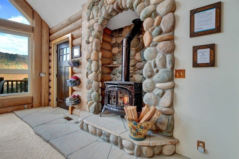 Main living room gas stove - second level