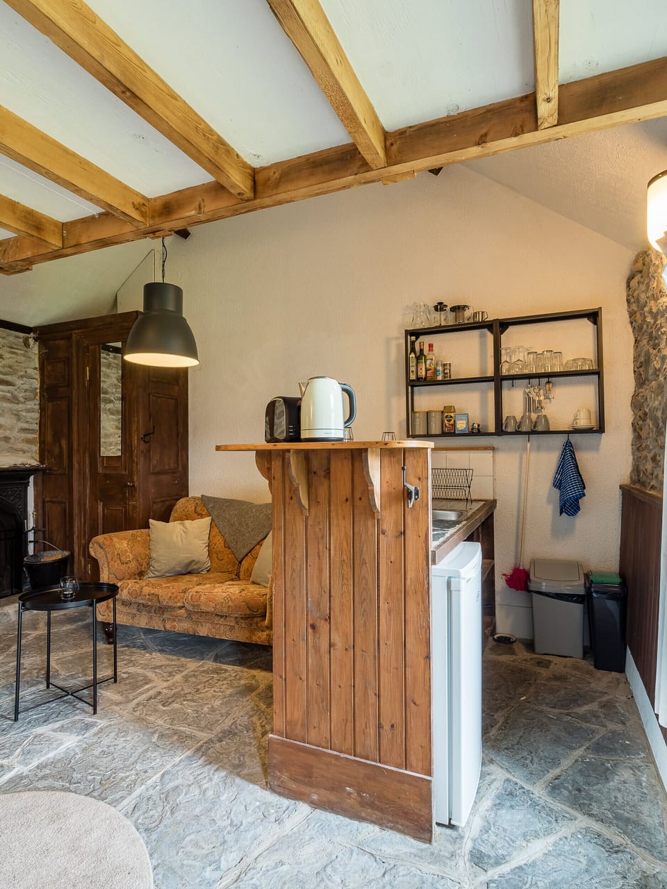 Kitchenette and Seating Area Ventry Farm Shamrock Cottage Ventry County Kerry Ireland