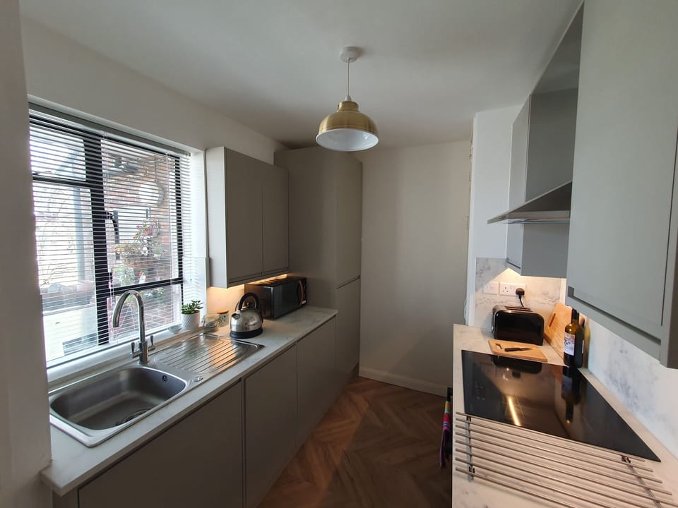 New fitted kitchen with integrated appliances