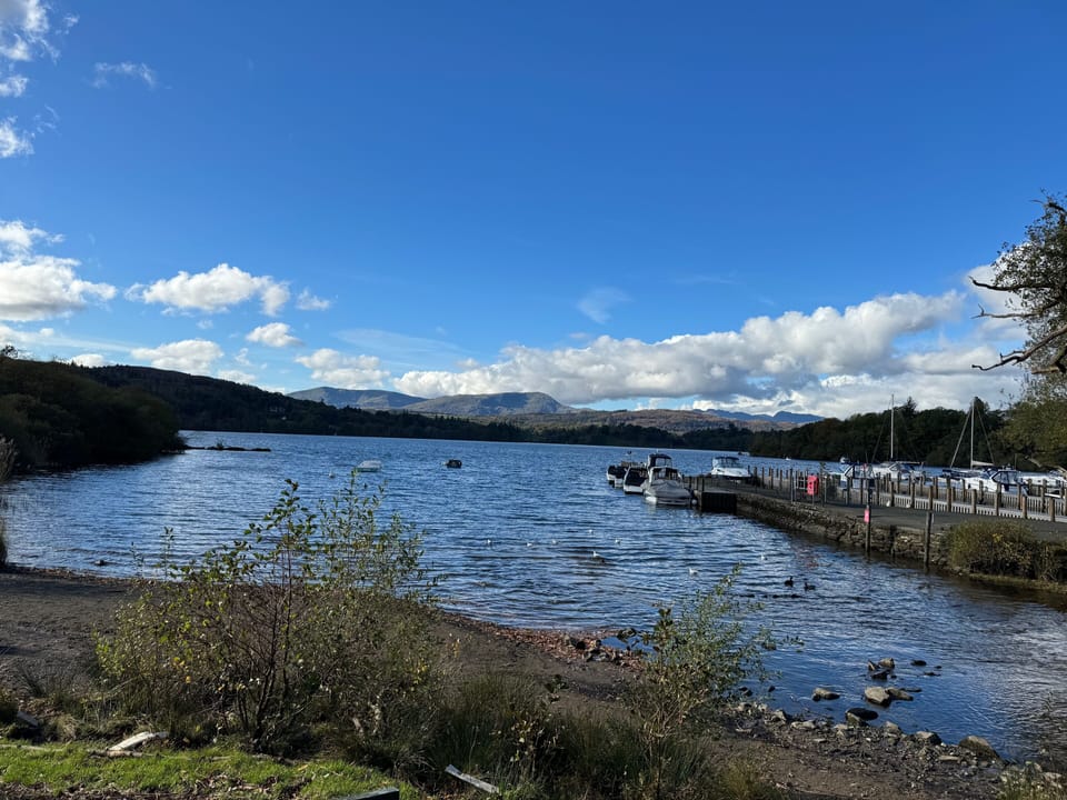 View from the Lake, 1 minute walk away