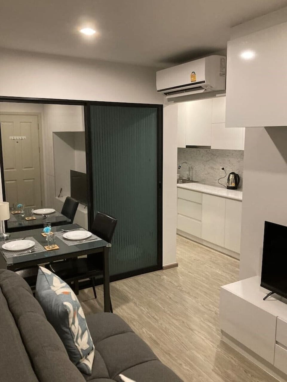 Sofa bed sitting area