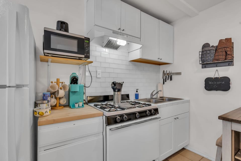 Ample counter space and all the essentials make meal prep a breeze