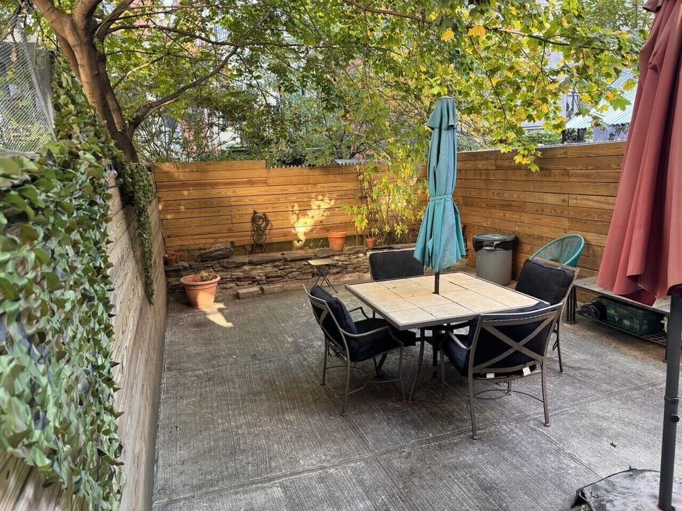 Private garden view