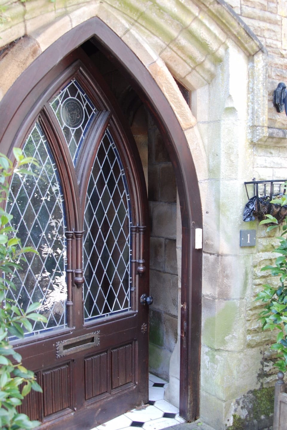 Victorian Gothic Stained Glass Front Door
