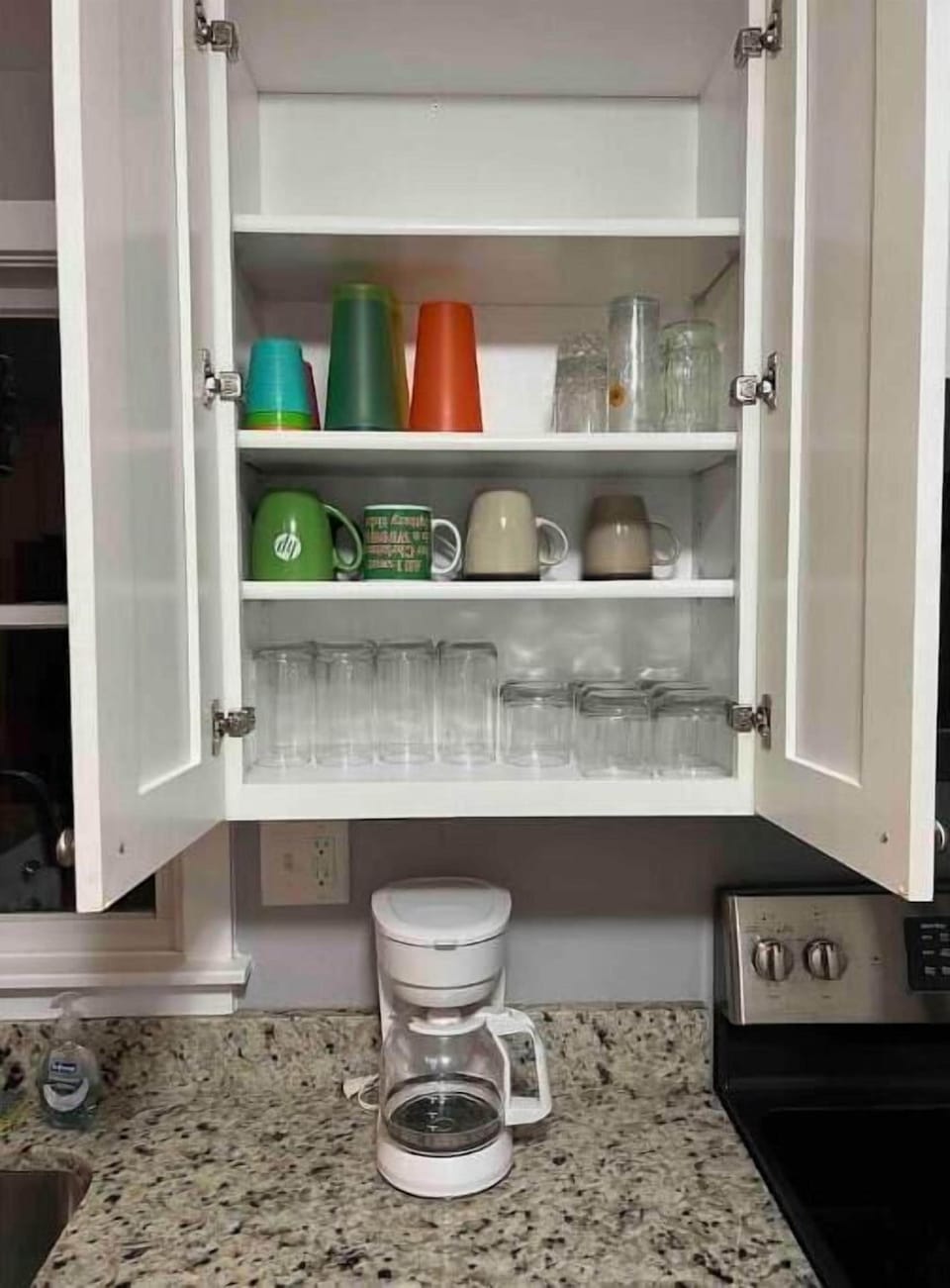 Fully stocked kitchen
