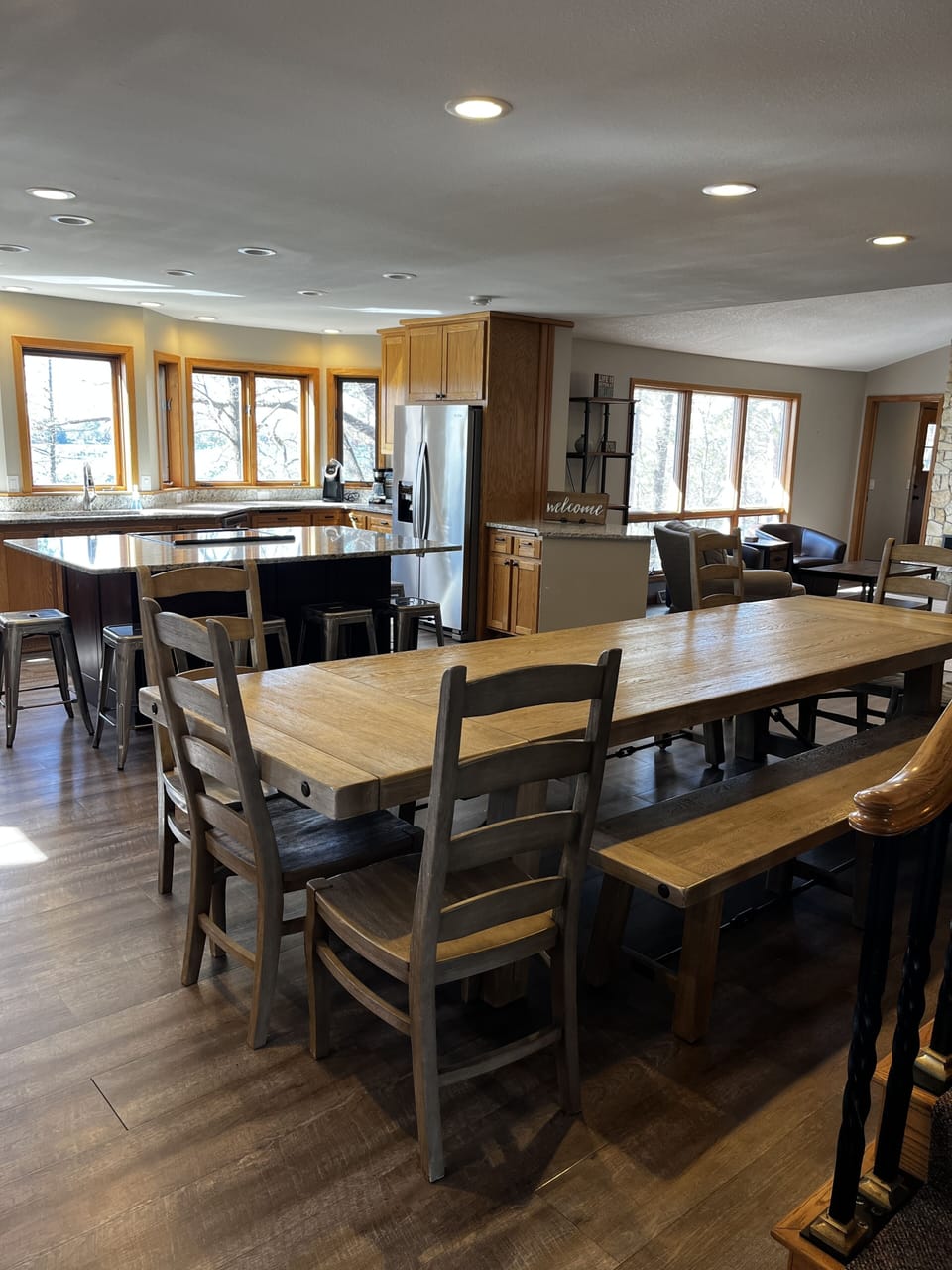 Large, indoor dining seating for 22!