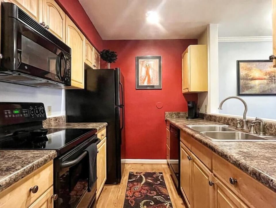 Fully-stocked kitchen