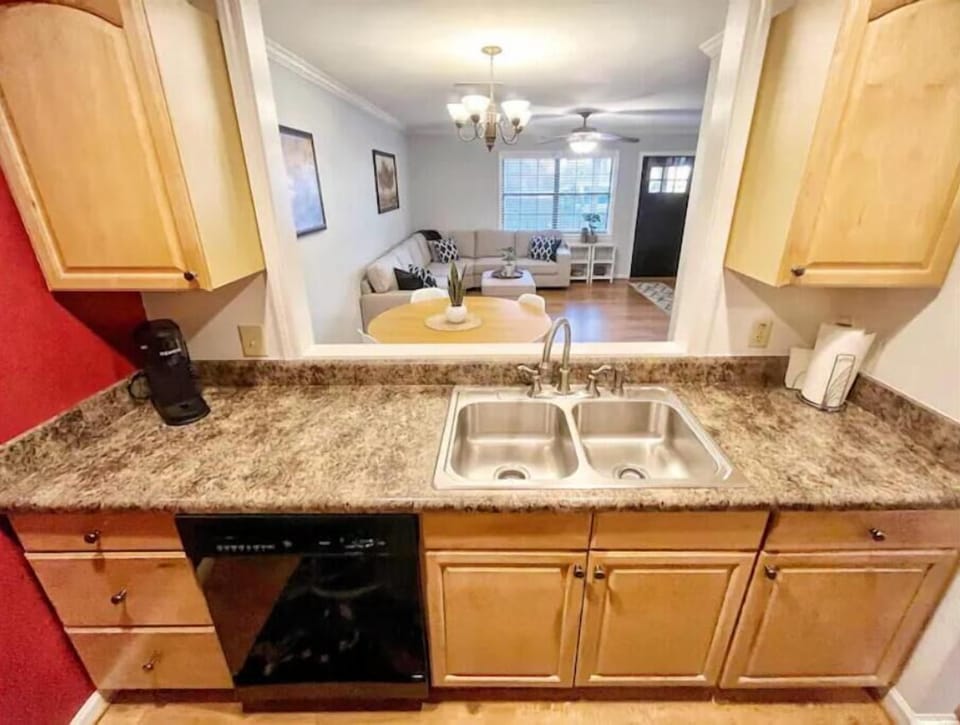 Kitchen, Dining Area, Living Room