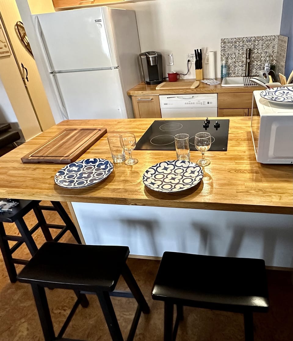 Custom butcher block island 