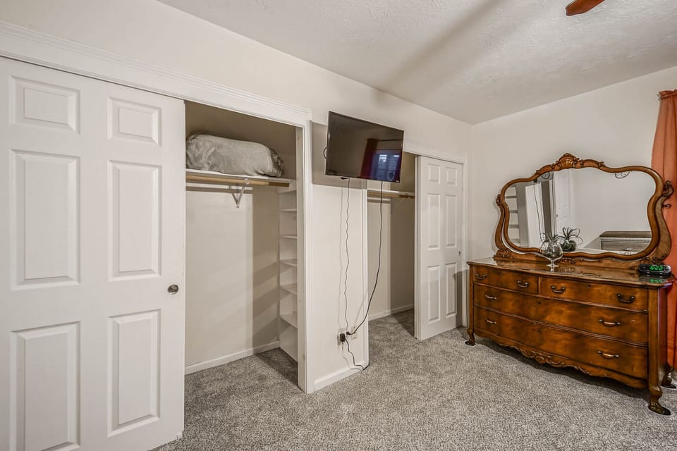 Plenty of closet space.