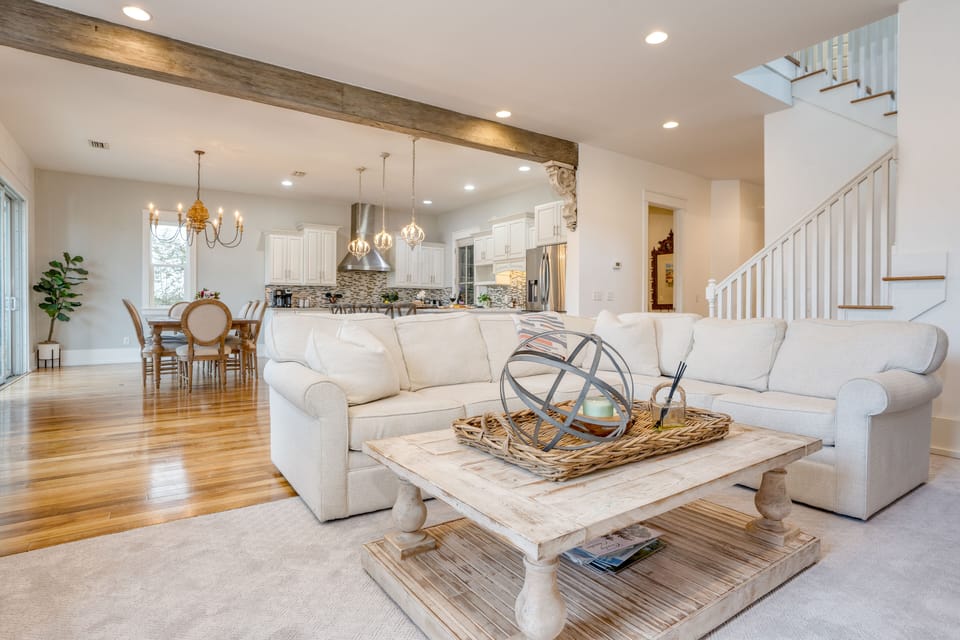 Gather with loved ones in the spacious open floor plan.
