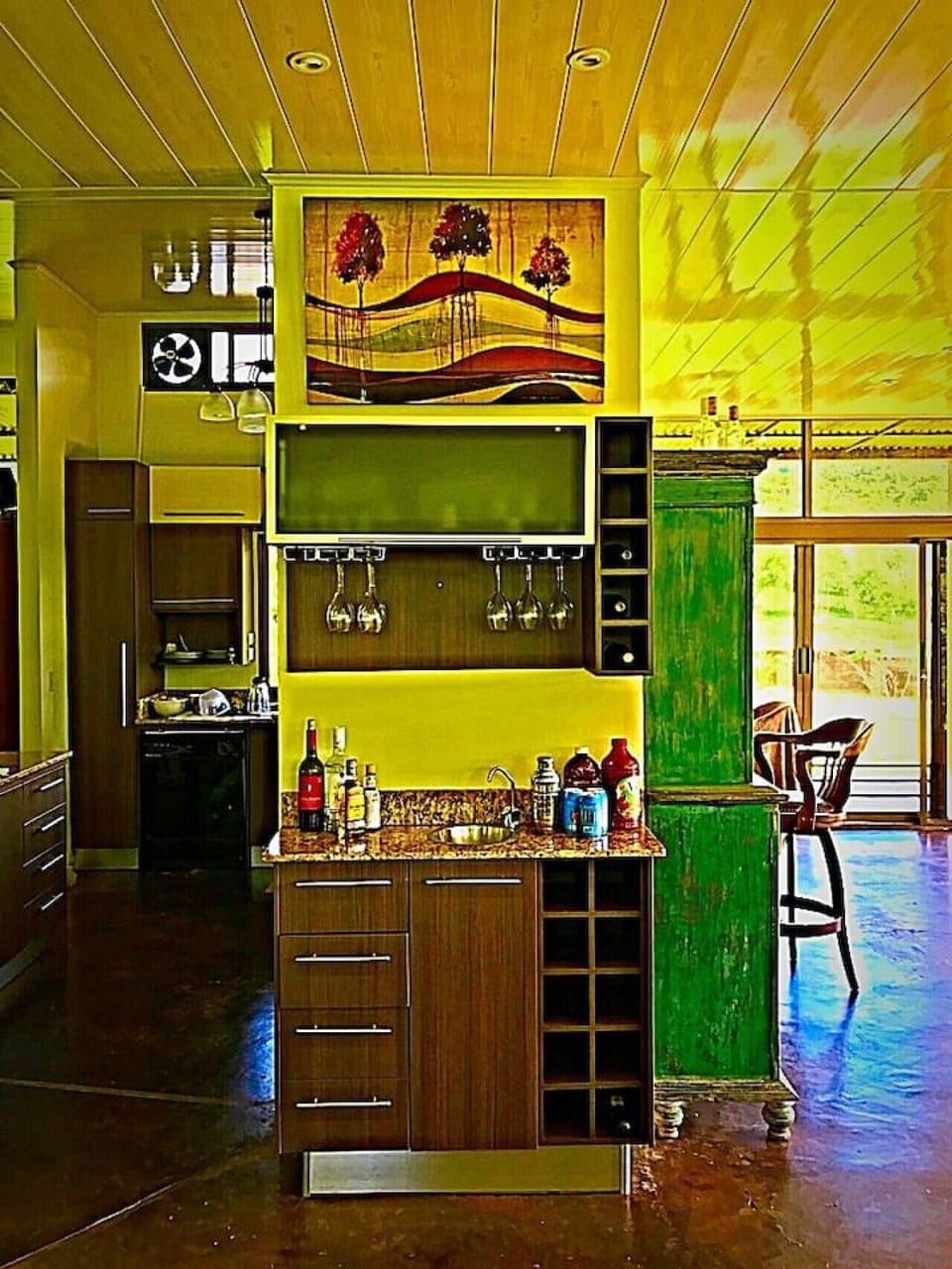Wet Bar and Adult Beverage Storage.