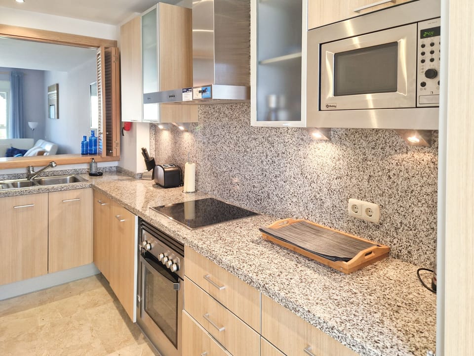 Kitchen towards Indoor Dining Area.