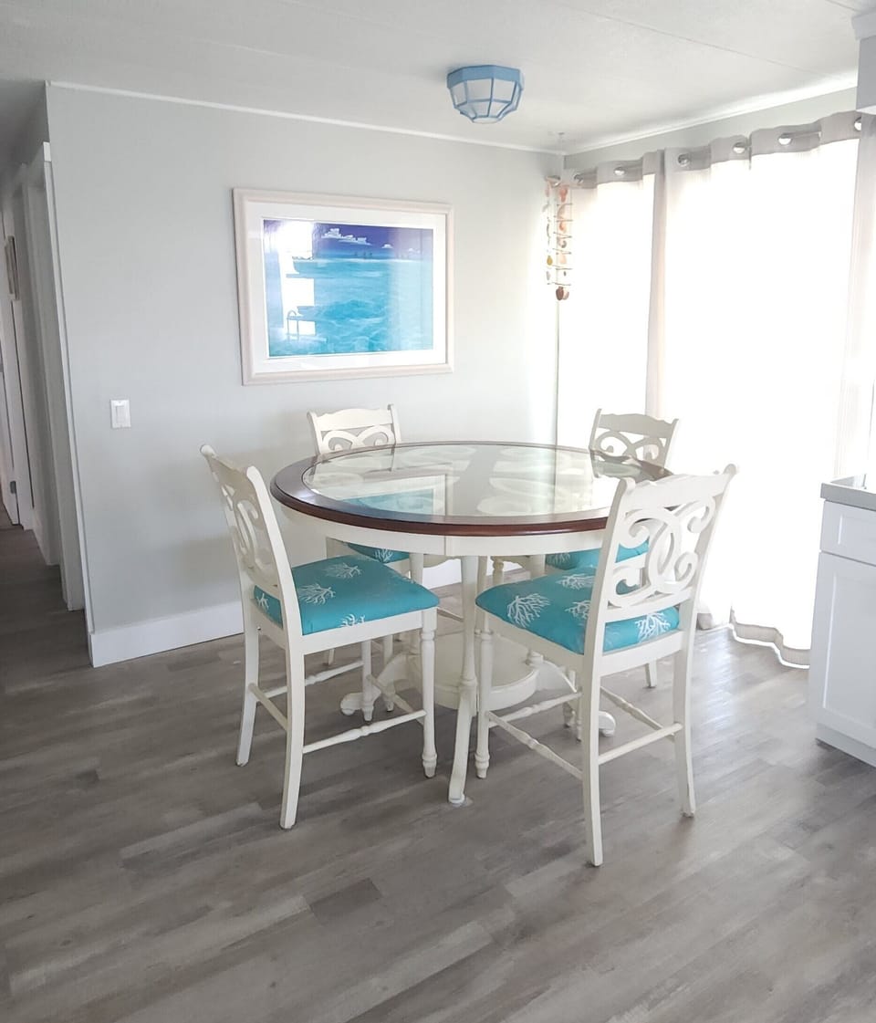 Dining table with seating for 4