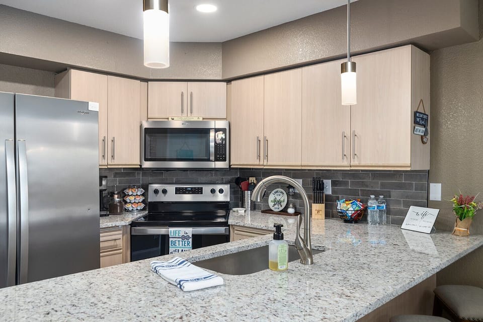 Stocked kitchen 