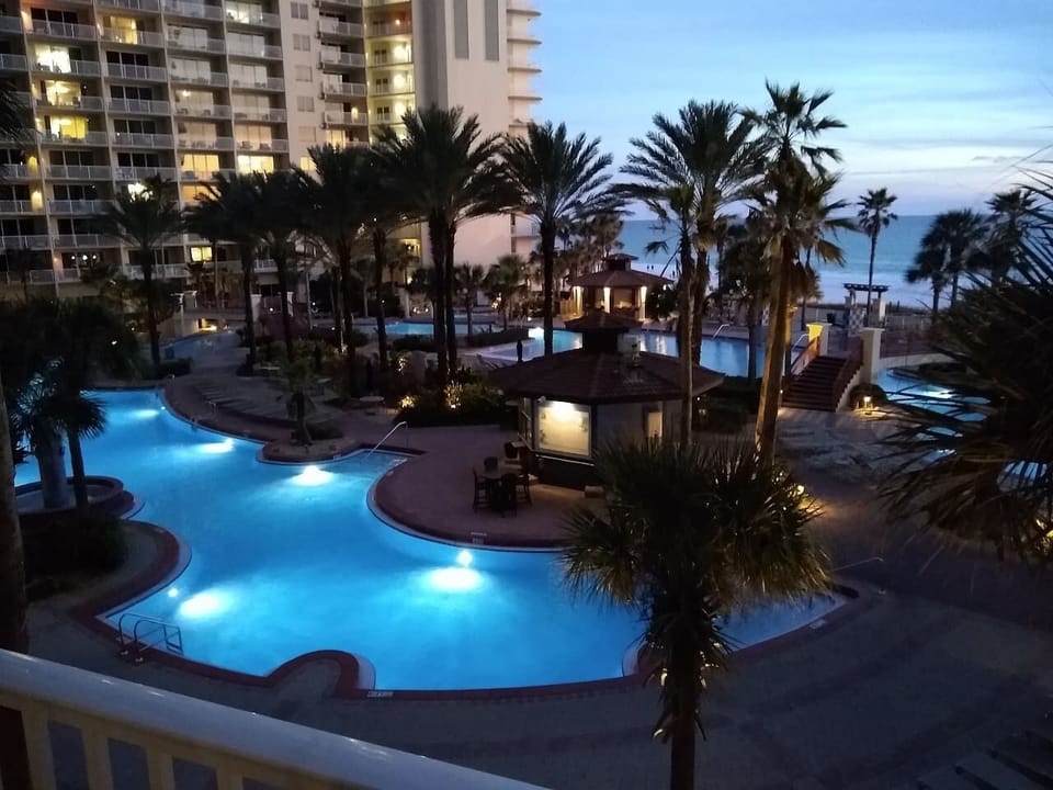 Resort at dusk