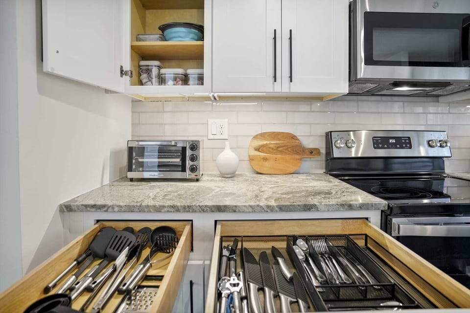 Kitchen with All the Necessary Cooking Utensils