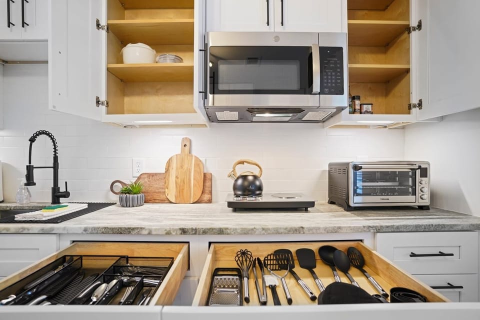 Kitchen with All the Necessary Cooking Utensils
