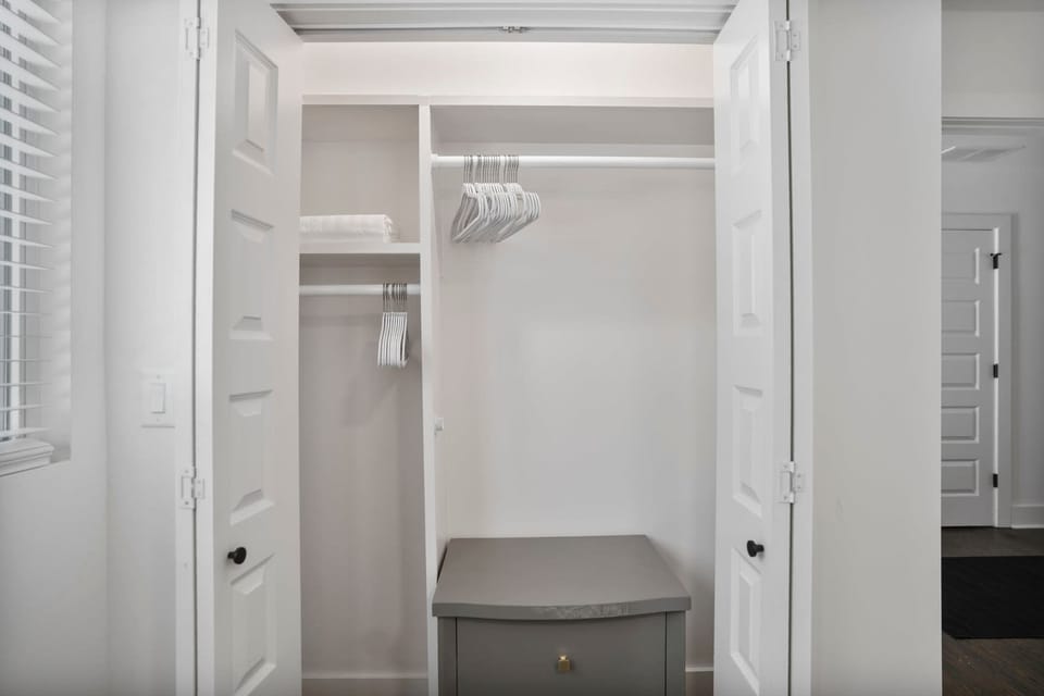 Large Closet with Dresser in Bedroom 1