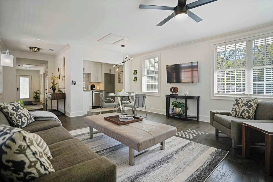 View from Living Area into Kitchen Area