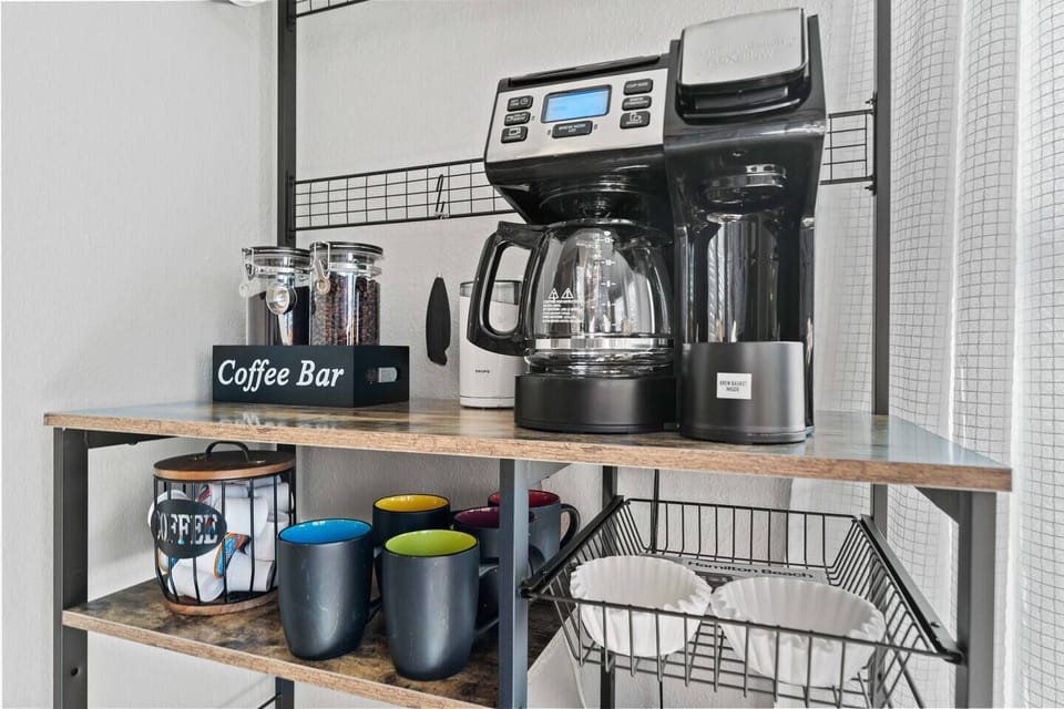 Like coffee?  We offer coffee, hot chocolate and tea at our lovely coffee station