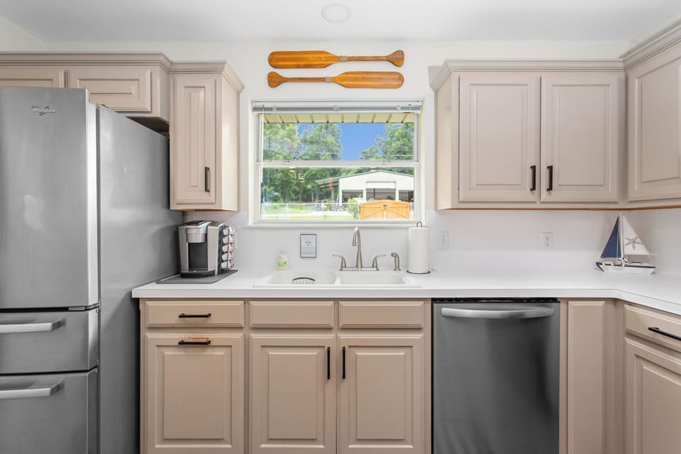 Keurig pods are complimentary for your coffee. Drip coffee maker available.