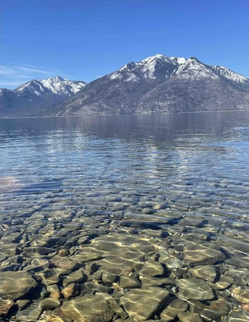 Crystal clear Kootenay Lake