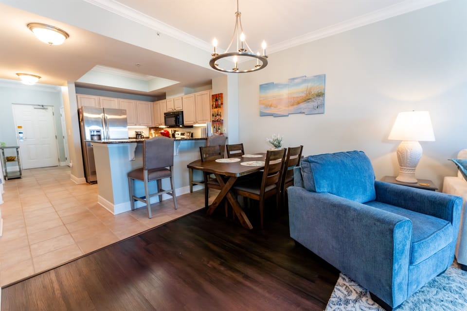 View in to Dining Area/Kitchen