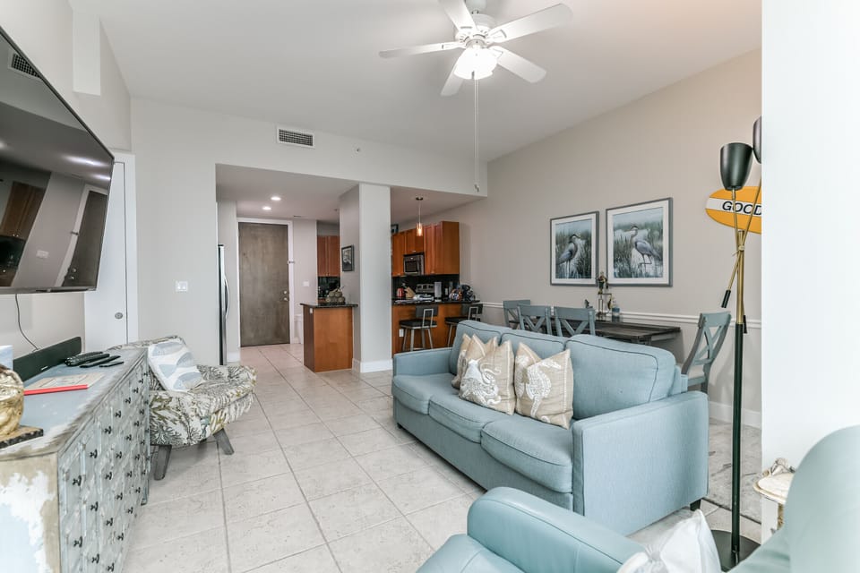 Open floor plan making it easier to spend time with family.