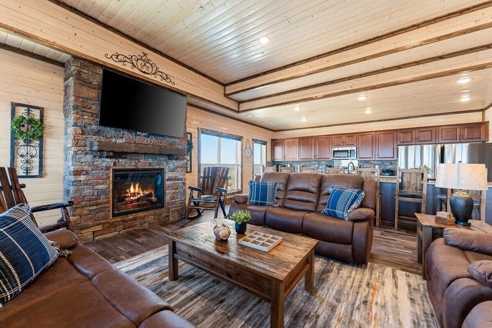 Plenty of comfy seating for the family.