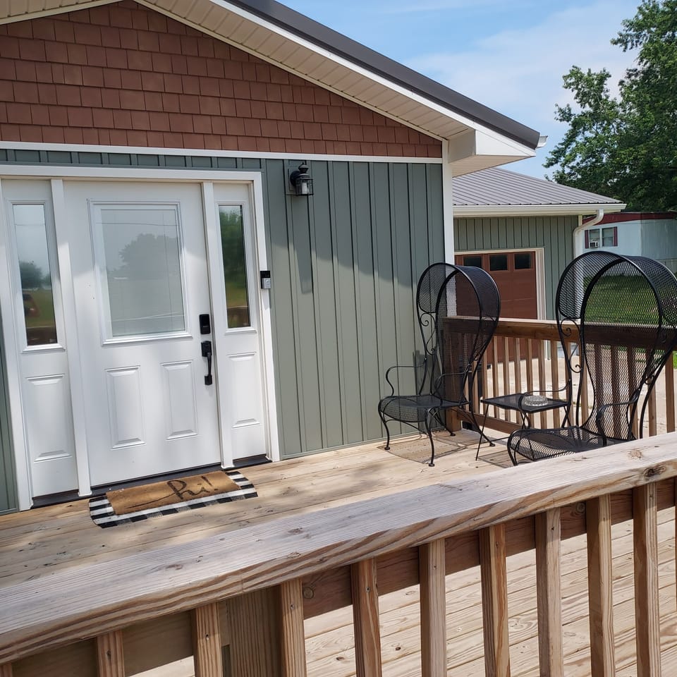 Enjoy afternoon shade on the deck
