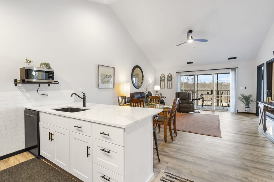 Kitchen & Living Room