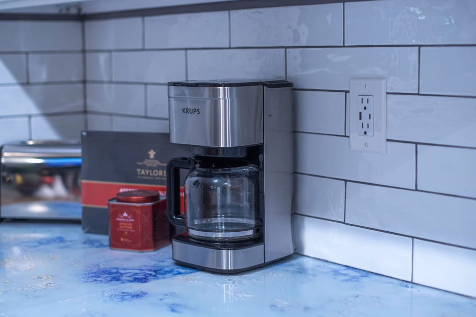 Start your day on the right note with a freshly brewed cup of coffee.
