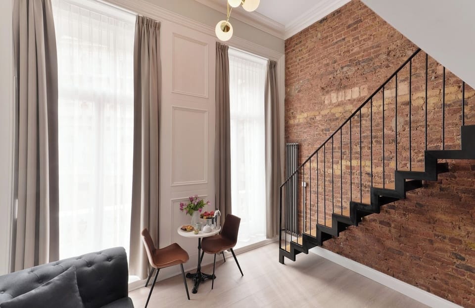Stairs to access to the top floor.
