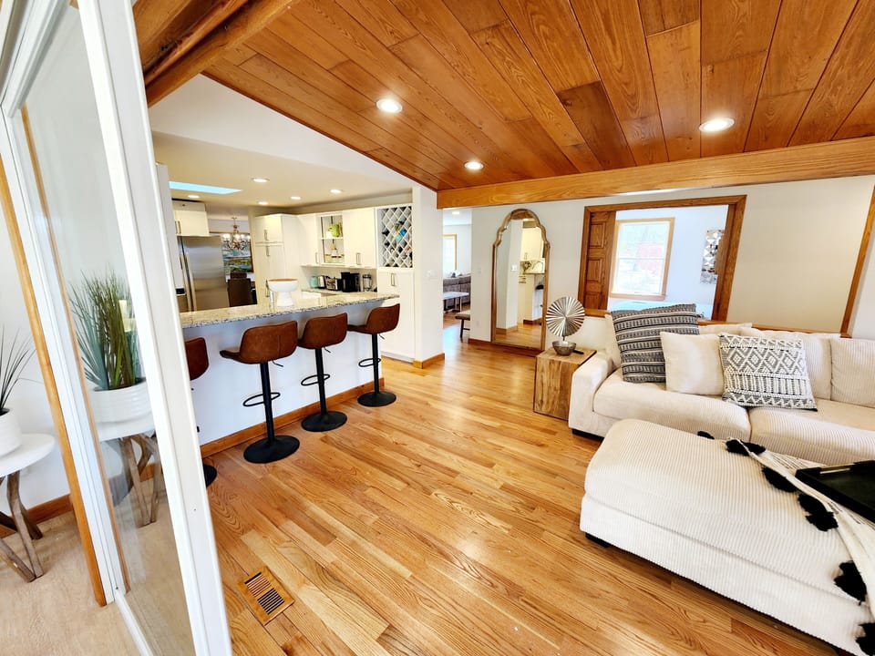 kitchen open to 2nd Livingroom and sunroom main level