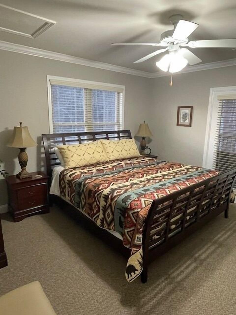 Master bed room King size bed