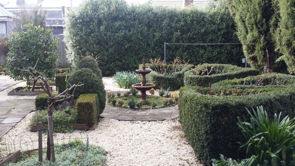 An expansive hidden garden.