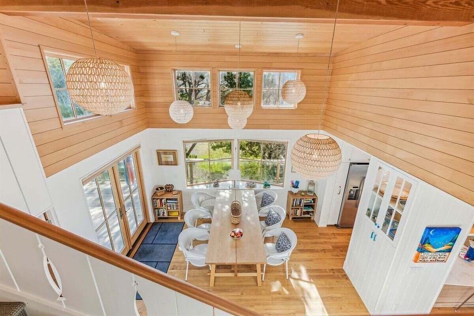 View of the dining room from the upper Hall at Whaletopia