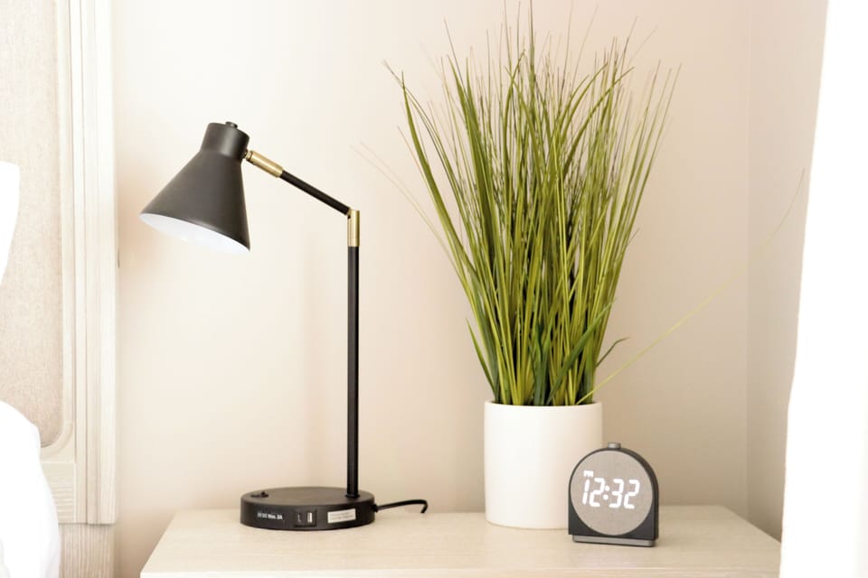 USB lamp and nightstand