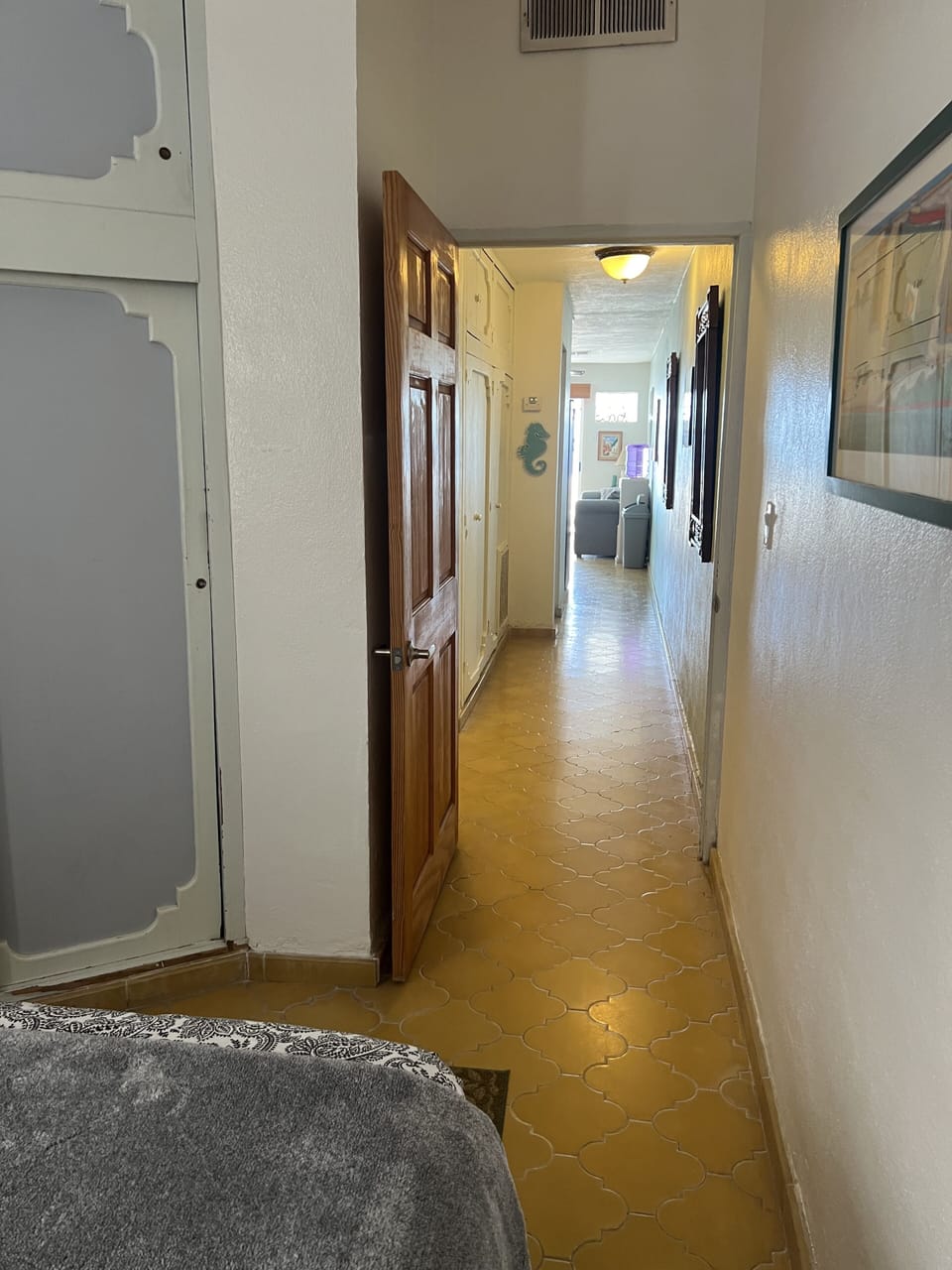 Hall to living room and beach