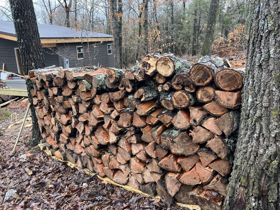 Firewood provides for outdoor fire pit