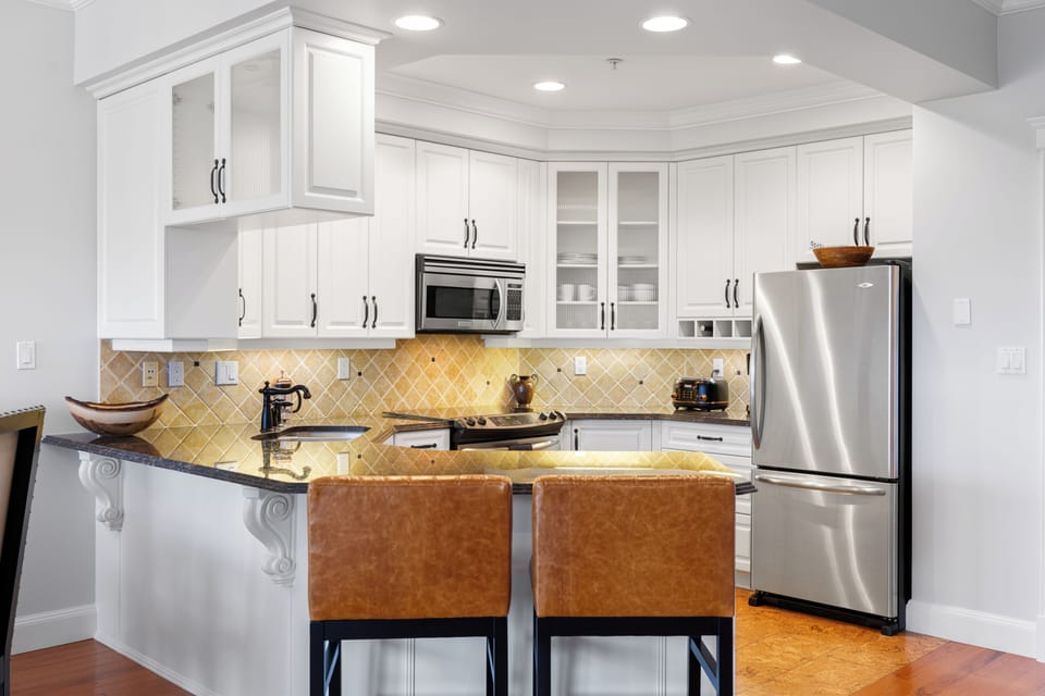 A well-stocked gourmet kitchen is a happy kitchen.  