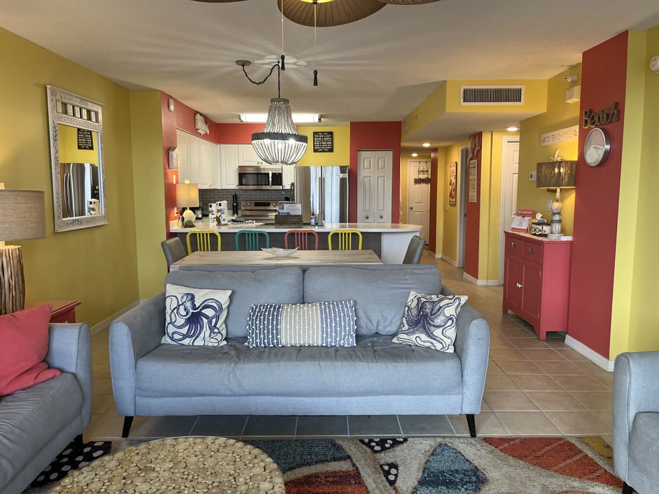 Living, Dining, and Kitchen