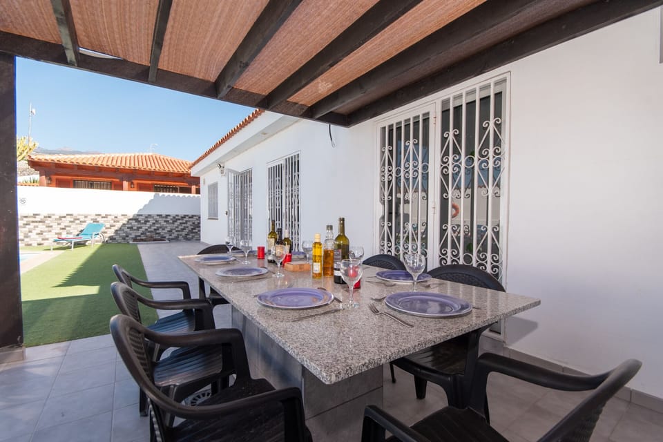 Outdoor dining area