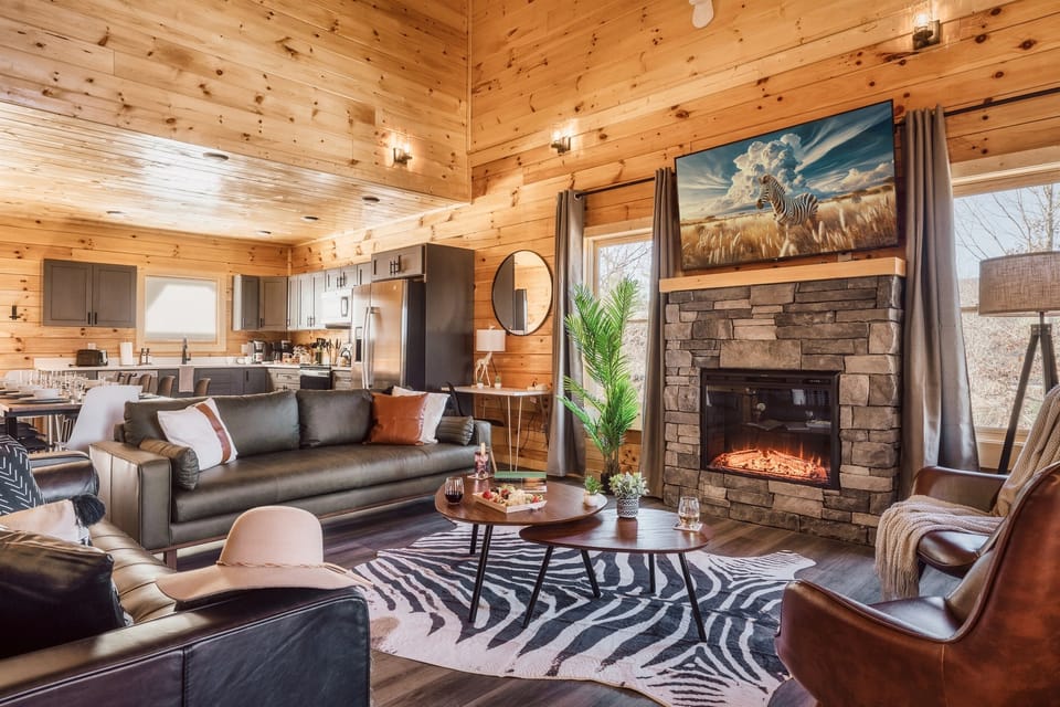 Enjoy our open concept living room, kitchen and dining area so everyone can be together.