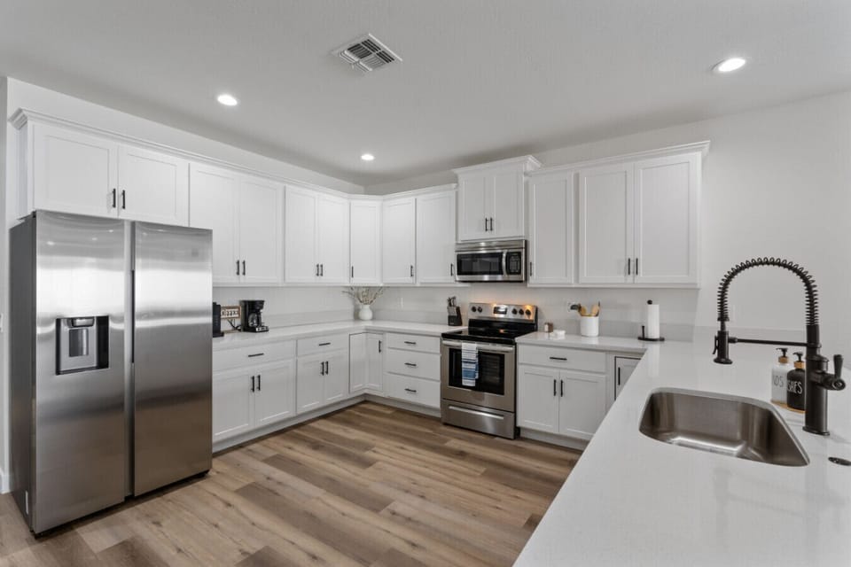 Fully stocked kitchen