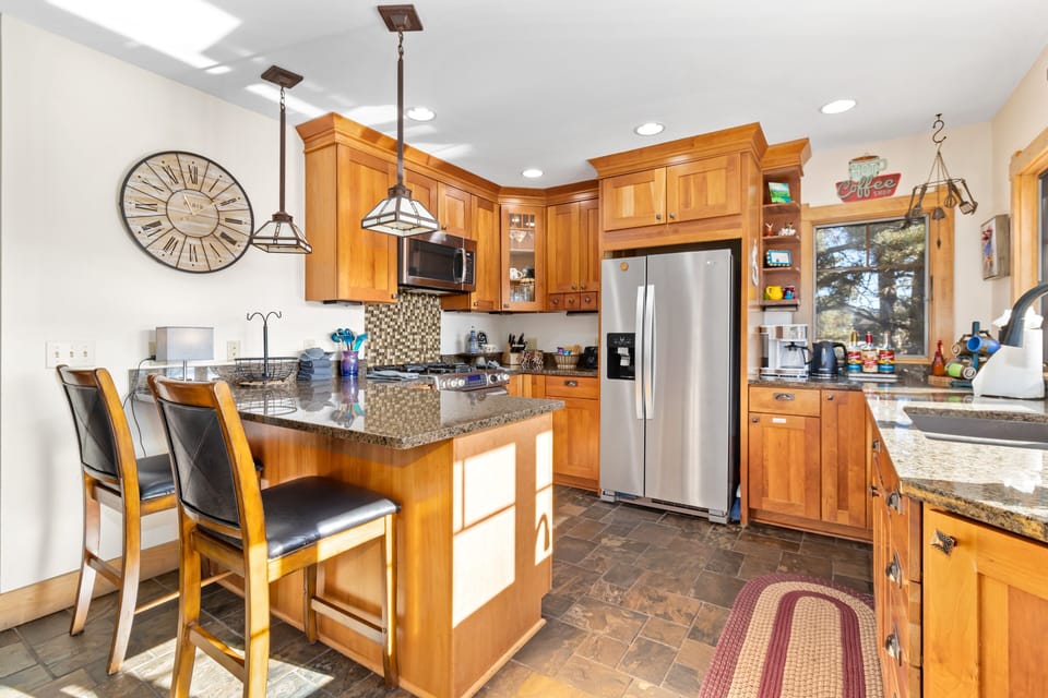 Indoors, Kitchen, Floor, Refrigerator, Flooring